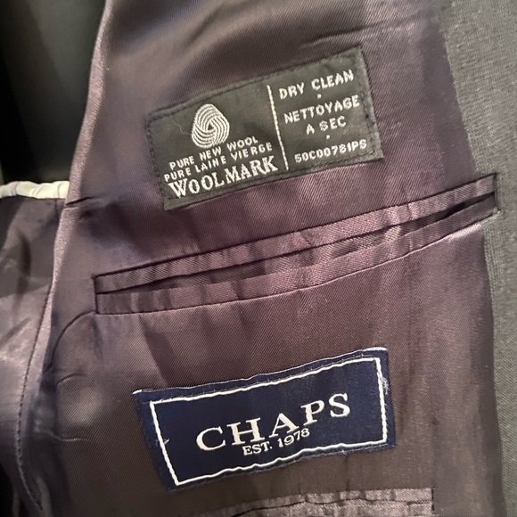 Chaps Ralph Lauren Unisex Black Wool Blazer 🇨🇦 - Picture 8 of 10